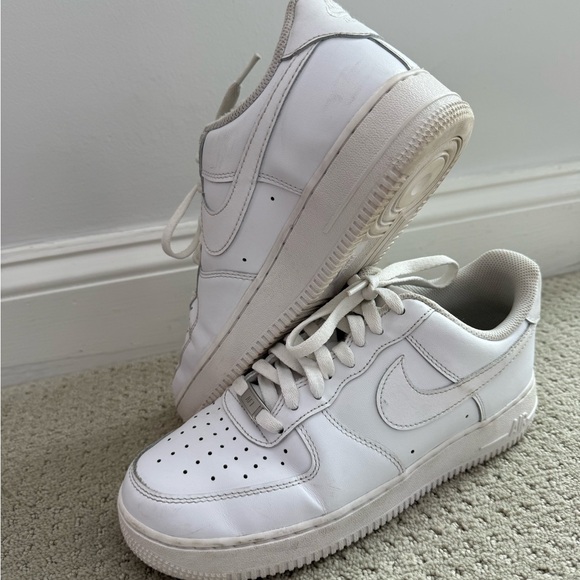 Nike Air Force 1 Low White Sneakers - Picture 2 of 13